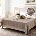 H.VERSAILTEX Non Slip Pet Couch Cover Chenille Dog Bed Protector Thick Soft Sofa Slipcover Pet Friendly Washable Couch Cushion Covers for Pets (52" x 82", Taupe)