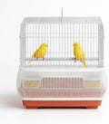 Universal Bird Cage Seed Catcher Universal Mesh Skirt Cover Stretchy Small Animal Cages Cover Pet Removable Durable Protector (White, Small)