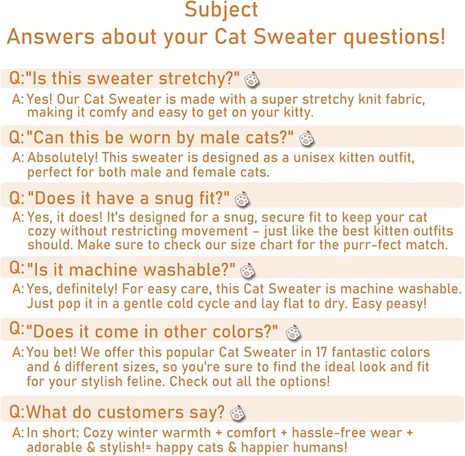 Stretchy Cat Sweater - 17 Colors & 6 Sizes | Snug Winter-Ready Knit for Boy/Girl Cats & Kittens(Dark Green, X-Small)