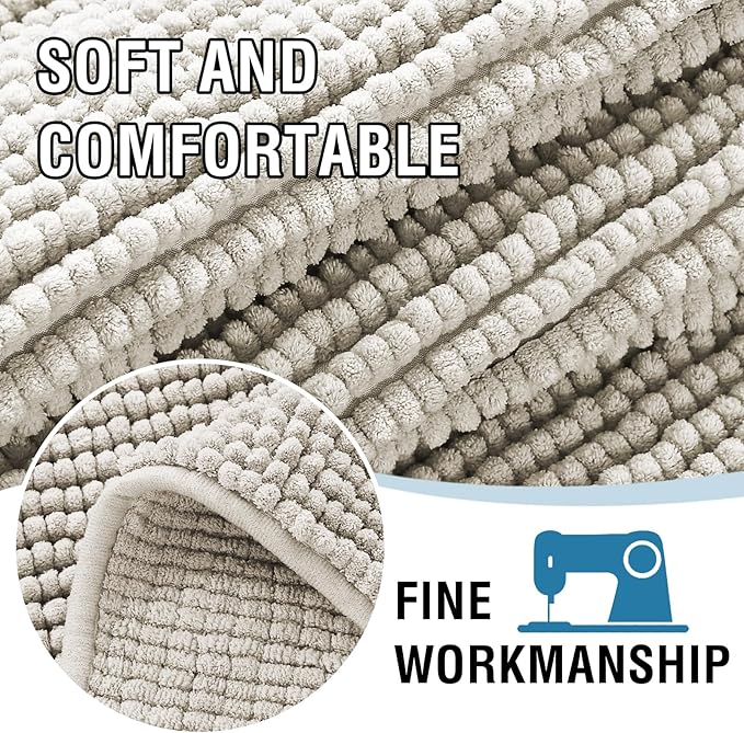 H.VERSAILTEX Plush Chenille Dog Bed Cover Thick Soft Sofa Cover for 3 Cushion Couch Anti Slip Couch Cover Furniture Protector for Dog, Pet, Cat (35" x 74", Oatmeal)