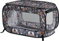 Beatrice Home Fashions Portable, Collapsible, Pop Up Kennel Travel Cat and Dog Crate, 36" L x 22" W x 22" H, Face of Love