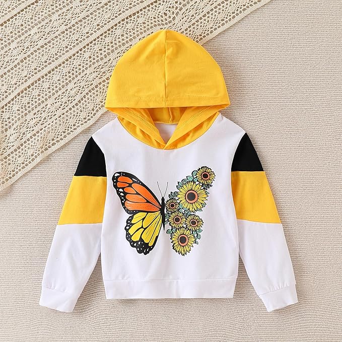 Toddler Baby Girls Clothes Long-sleeve Tie Dye Hoodie Sweatshirt Pants Hooded Outfit Set