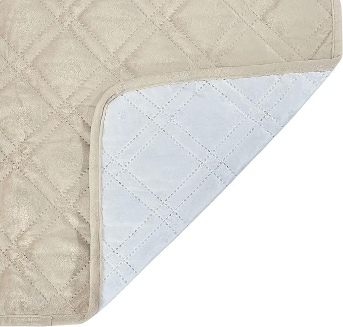 Brilliant Sunshine Premium Calming Dog Bed Mat, Silky Velvet, Removable Washable Cover, Cushion Protector and Couch Covers for Dogs, Pets, Cats, Large, Beige Natural