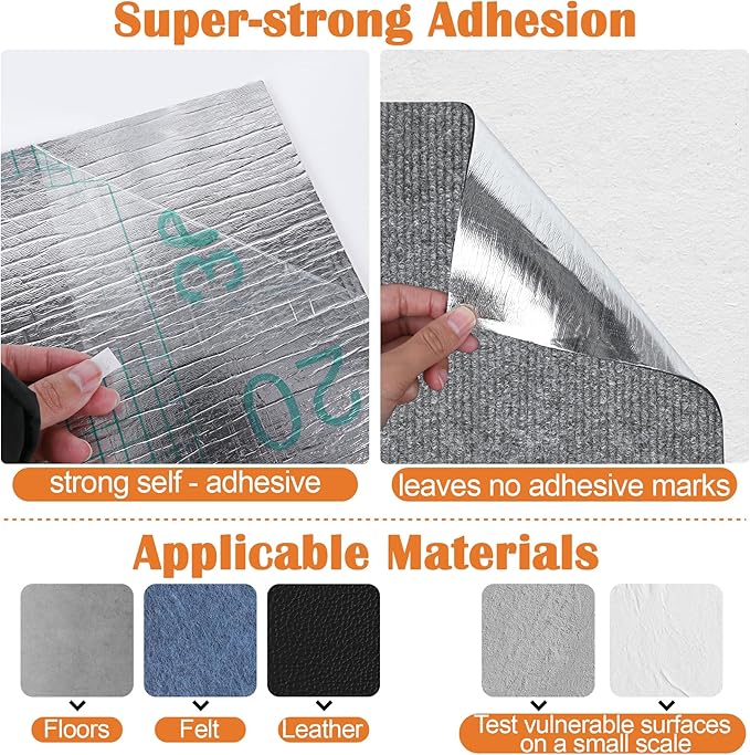 Cat Scratch Furniture Protector - 118" x 17" Trimmable Self-Adhesive Cats Claws Scratch Pads, DIY Cat Climbing Couch Protector for Scratch Post Cat Tree Replacement Indoor (Light Gray)