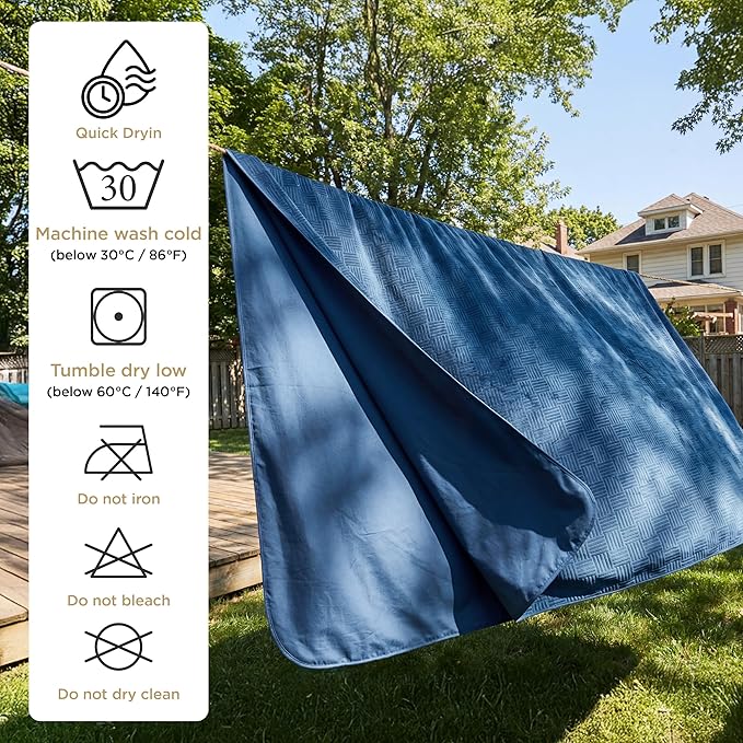 Bedsure Waterproof Couch Cover for Dogs Washable - Waterproof Blanket for Large Dogs Couch Sofa Bed Cozy, Lightweight Furniture Protector for Pet Cat Quick Drying, Navy, 52x82IN