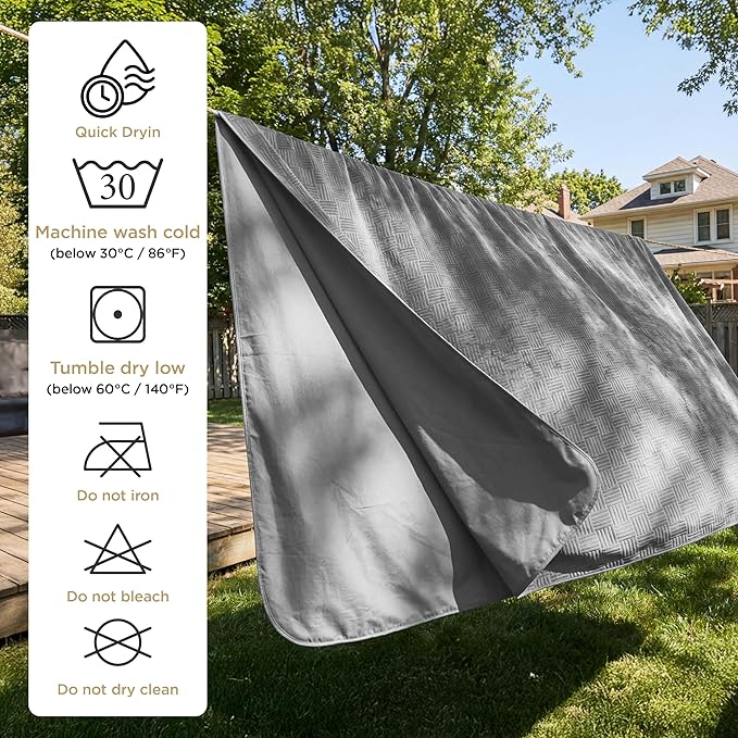 Bedsure Waterproof Bed Cover for Dogs Washable - Waterproof Blanket for Full Bed Couch Sofa Cozy, Lightweight Furniture Protector for Pet Cat Quick Drying, Ash Grey, 82x82IN