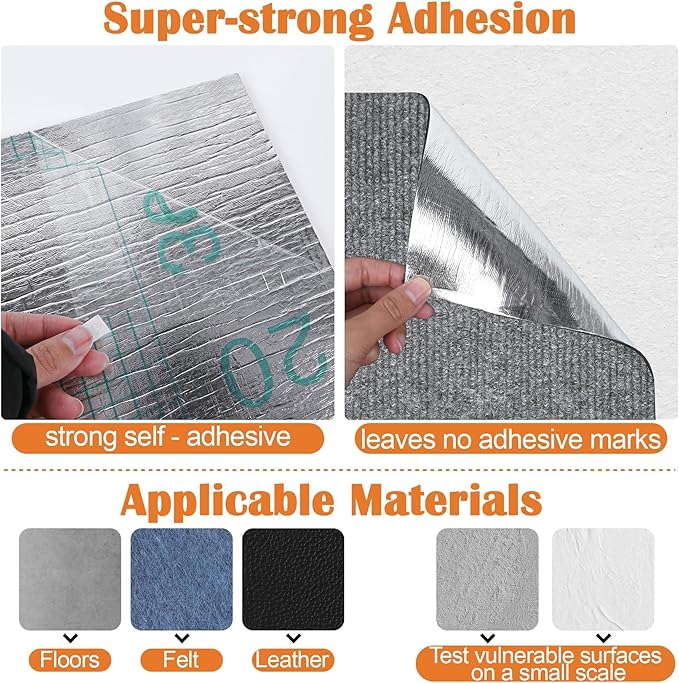 Cat Scratch Furniture Protector - 158" x 15.8" Trimmable Self-Adhesive Cats Claws Scratch Pads, DIY Cat Climbing Couch Protector for Scratch Post Cat Tree Replacement Indoor (Light Gray)