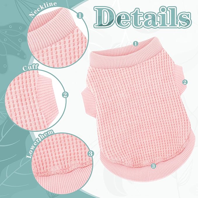 Cozy and Functional Dog Shirts for Small Puppies: Stretchable Wine Red Attire with Easy-On Design, Ideal for Chihuahuas and Yorkies - Enhance Comfort and Playfulness on Chill Days Small