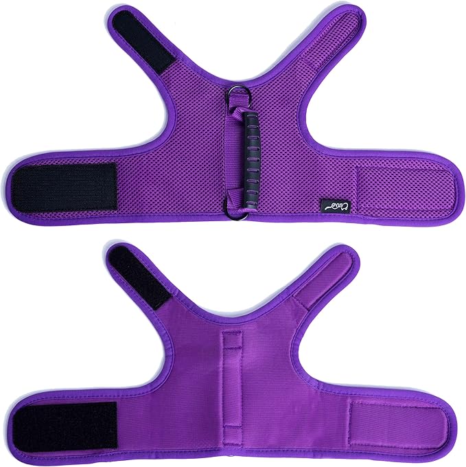 Cat Harness and Leash for Walking Escape Proof Breathable Mesh Fabric, Purple, XX-Large, Adjustable Cat Walking Jackets with Handle, Padded Stylish Cat Vest