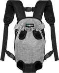 PetAmi Dog Carrier Backpack, Adjustable Pet Cat Front Carrier Backpack, Ventilated Dog Chest Carrier for Hiking Camping Travel, Sling Bag for Small Medium Dog Cat Puppies, Small, 5-9 lbs, Grey