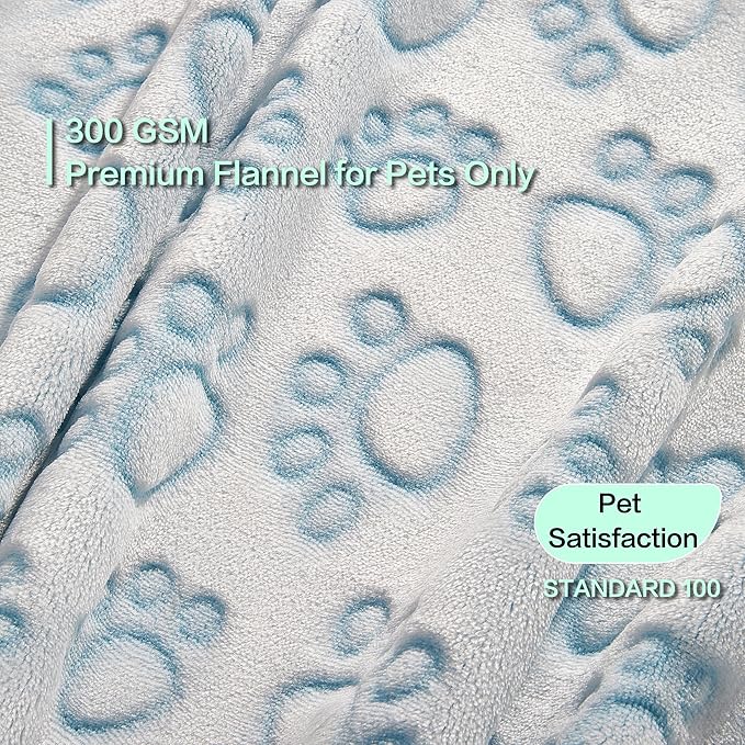 Stuffed Dog Blanket, Blue Premium Soft Throw Flannel Fleece Blanket for Medium Small Dogs, Pet Puppy Blankets for Kitten Cat, Christmas Pet Gift for Bed Cover, Couch, Crate(24x32 inch (Pack of 1))